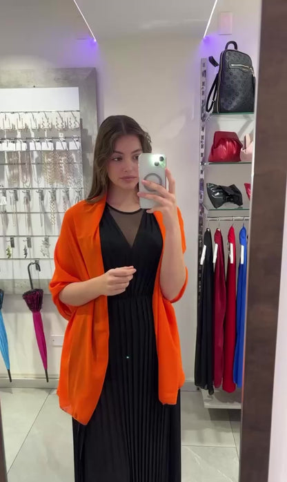 STOLA CHIFFON ARANCIONE