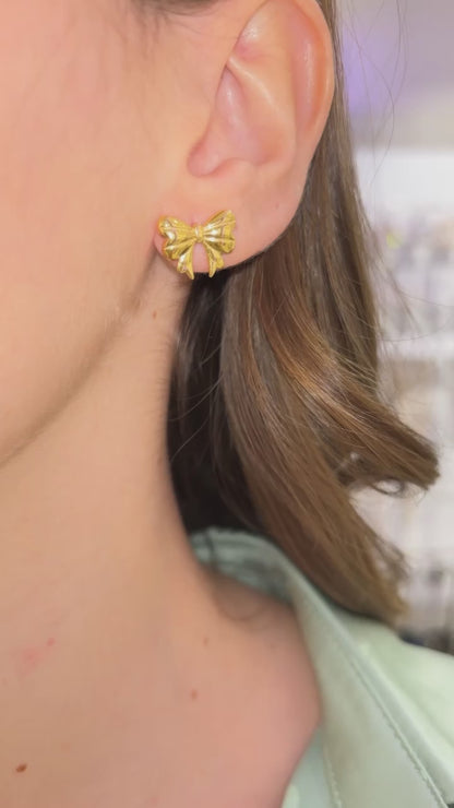 ORECCHINI FIOCCO ORO