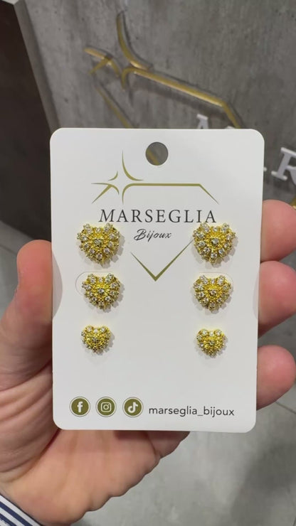 SET ORECCHINI CUORE SACRO