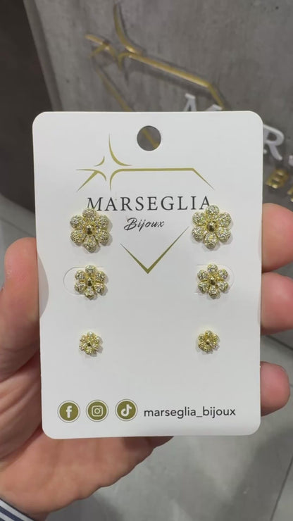 SET ORECCHINI FIORELLINI