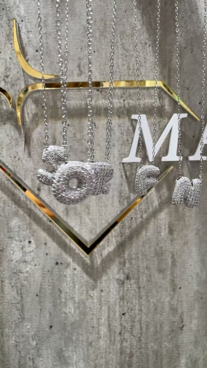 COLLANA LETTERINA ARGENTO