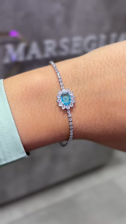 BRACCIALE KATE ARGENTO & AZZURRO