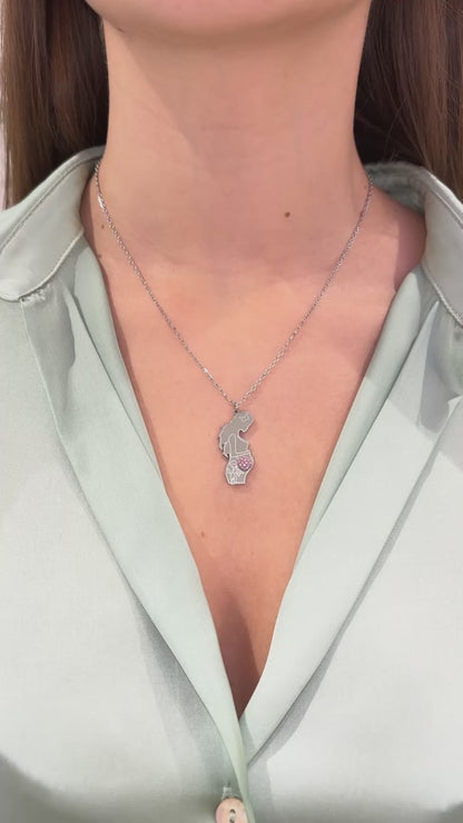 COLLANA GRAVIDANZA GIRL ARGENTO