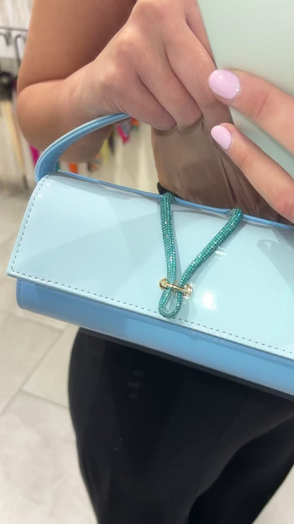 POCHETTE BIMATERIALE CELESTE