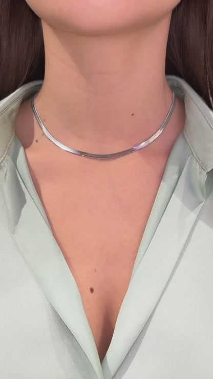 COLLANA SNAKE ARGENTO 3 MM