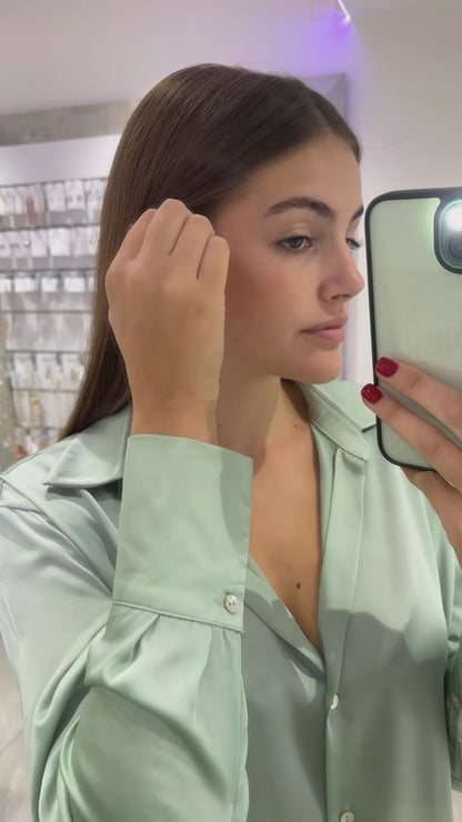 SET ORECCHINI CUORI CRISTALLI ARGENTO