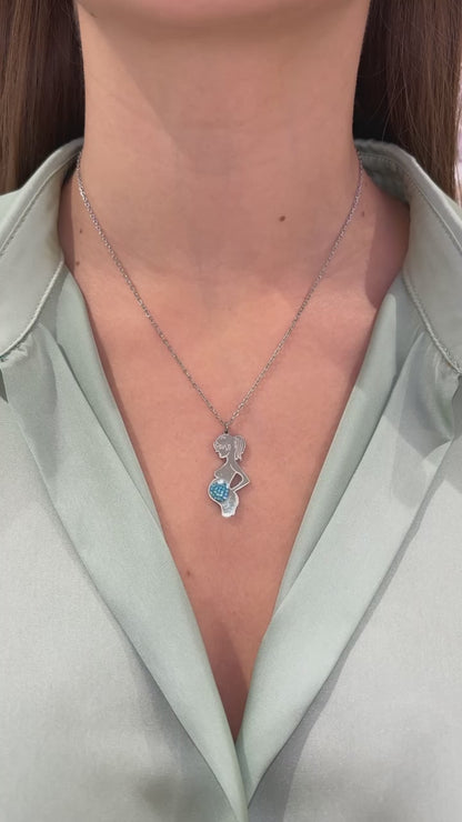 COLLANA GRAVIDANZA BOY ARGENTO