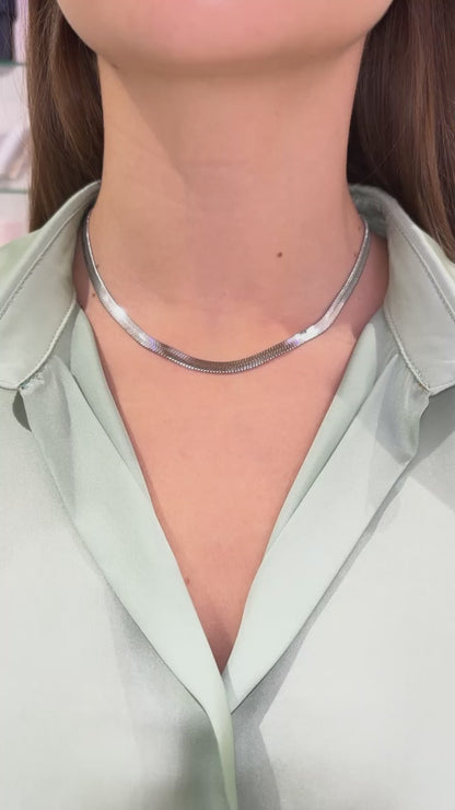 COLLANA SNAKE ARGENTO 5 MM