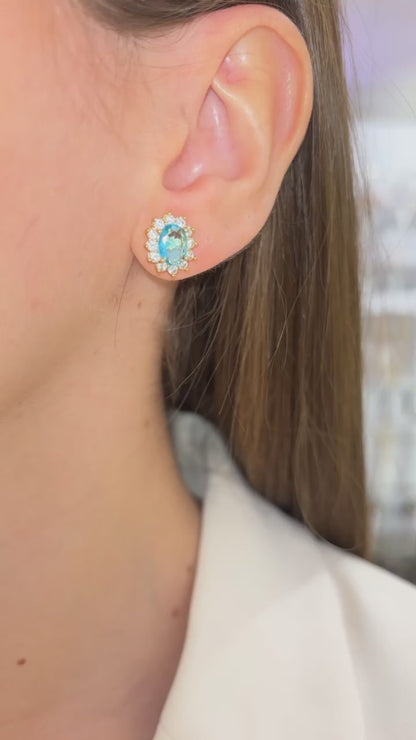 ORECCHINI KATE ORO & AZZURRO