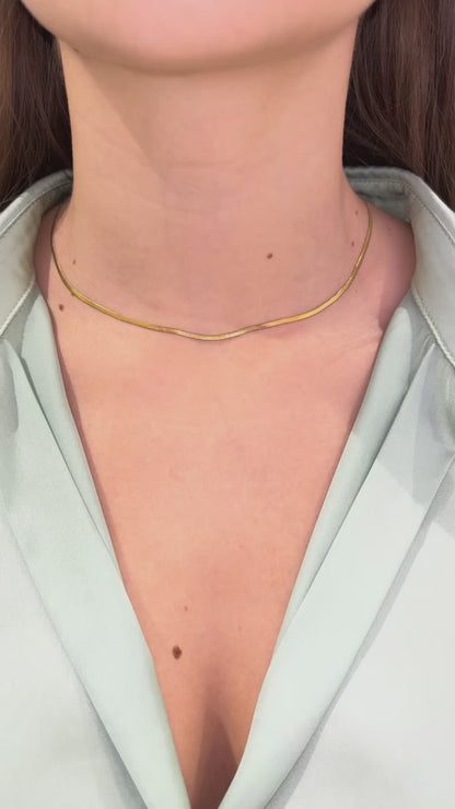 COLLANA SNAKE ORO 2 MM