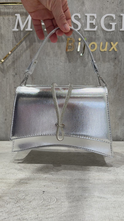 POCHETTE METAL ARGENTO