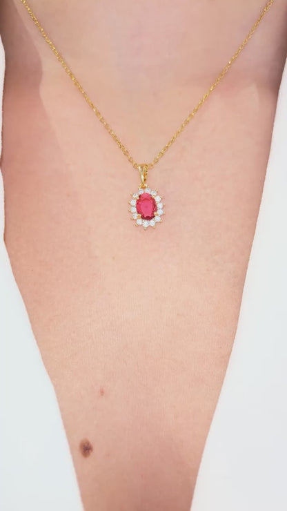 COLLANA KATE ORO & ROSSO