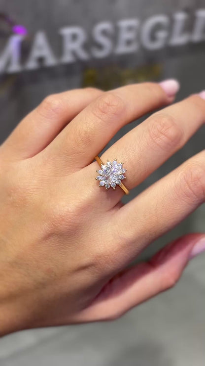 ANELLO KATE ORO & BIANCO