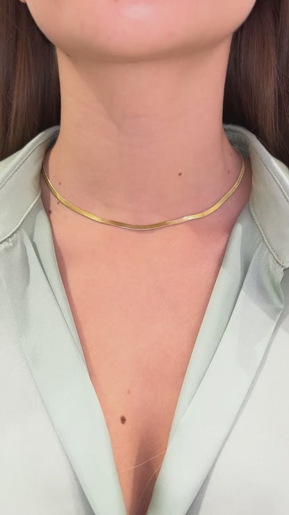 COLLANA SNAKE ORO 3 MM