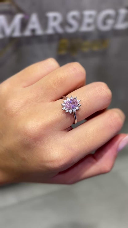 ANELLO KATE ARGENTO & ROSA