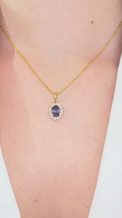 Completo "Kate" 4 pezzi: Oro e Viola