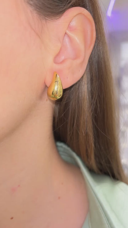 ORECCHINI GOCCIA ORO 2 CM