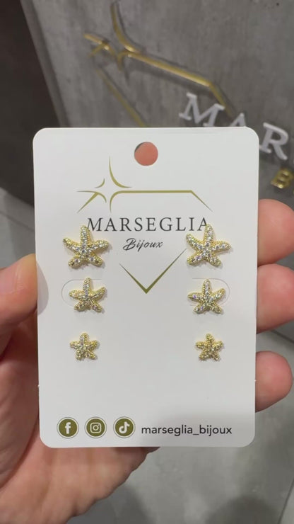 SET ORECCHINI STELLA MARINA