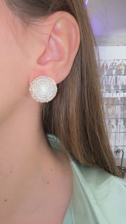 ORECCHINI CLIP BOTTONE ORO