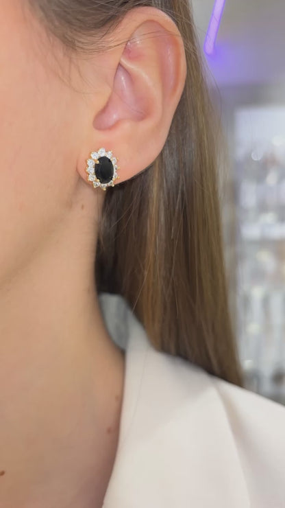 ORECCHINI KATE ORO & NERO