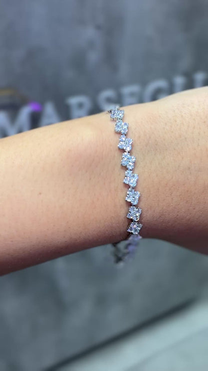 Completo "Jasmine" 3 pezzi colore argento