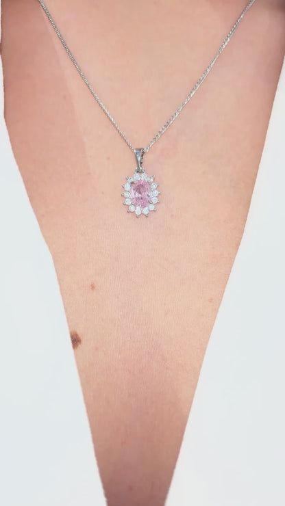 Completo "Kate" 4 pezzi: Argento e Rosa