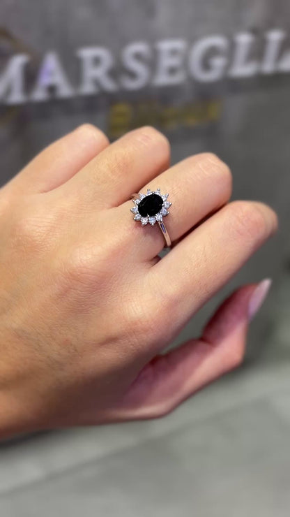 ANELLO KATE ARGENTO & NERO