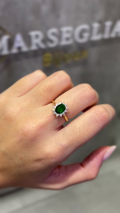 ANELLO KATE ORO & VERDE