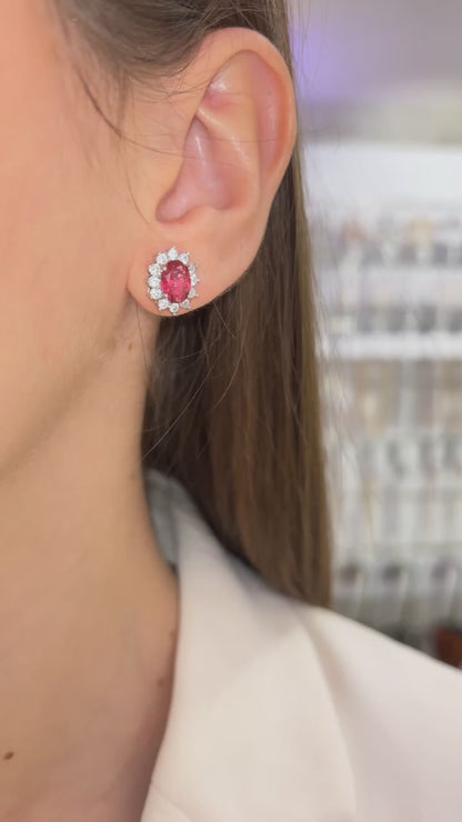 ORECCHINI KATE ARGENTO & ROSSO