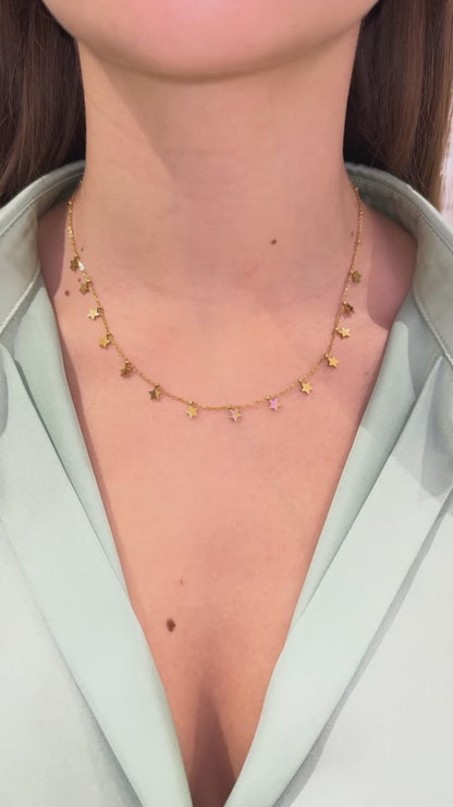 COLLANA STELLE ORO