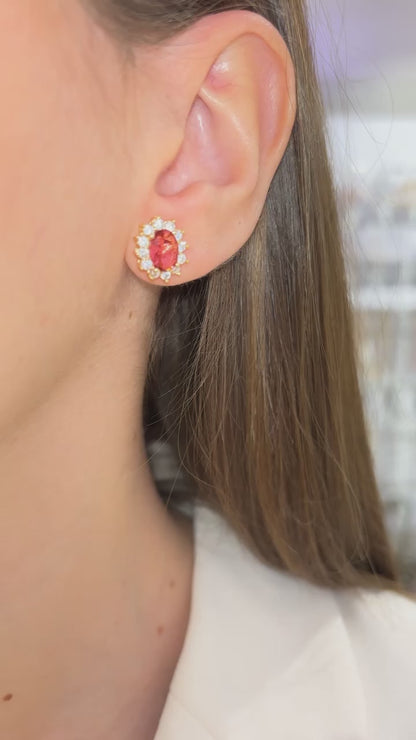 ORECCHINI KATE ORO & ROSSO