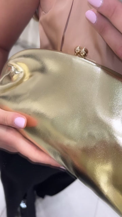 CLUTCH LISCIA ORO