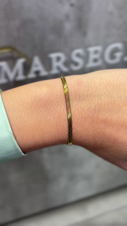 BRACCIALE SNAKE ORO 3 MM