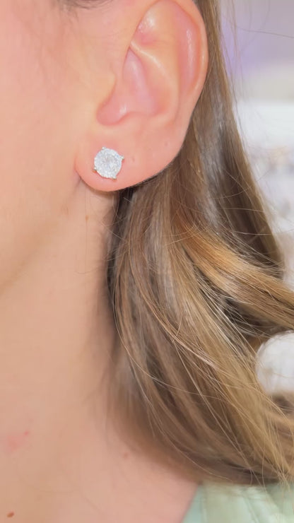 ORECCHINI PUNTO LUCE ARGENTO 8 MM