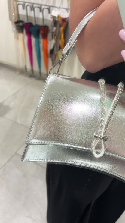 POCHETTE METAL ARGENTO