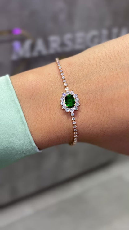 BRACCIALE KATE ORO & VERDE