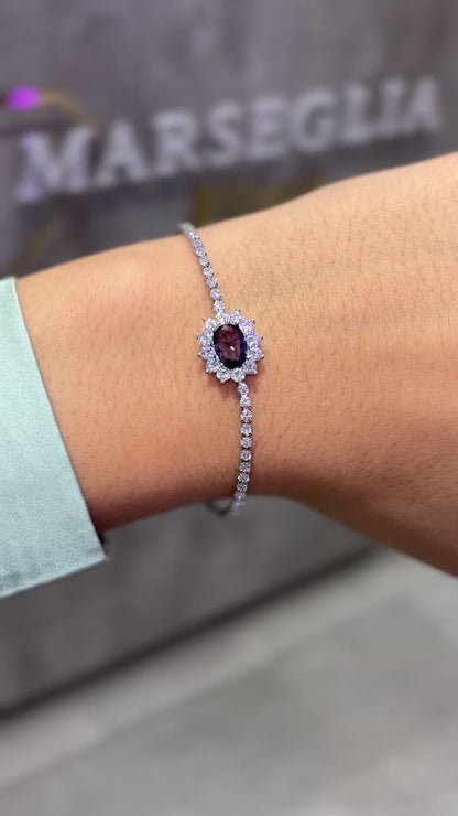 BRACCIALE KATE ARGENTO & VIOLA