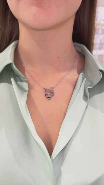 COLLANA MAMMA & FIGLIO ARGENTO