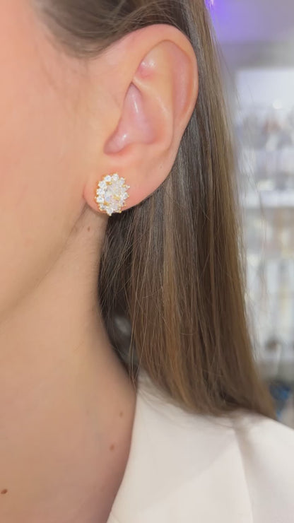 ORECCHINI KATE ORO & BIANCO