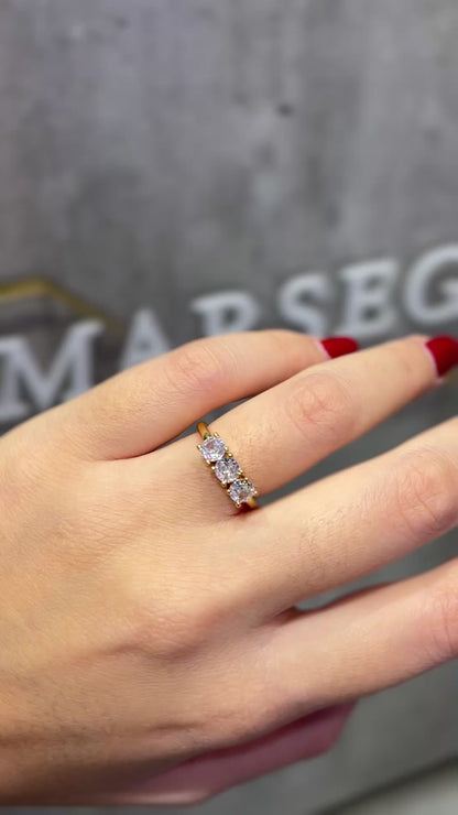 ANELLO TRILOGI ORO 4 MM