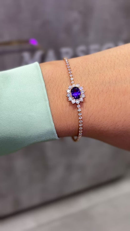 Completo "Kate" 4 pezzi: Oro e Viola