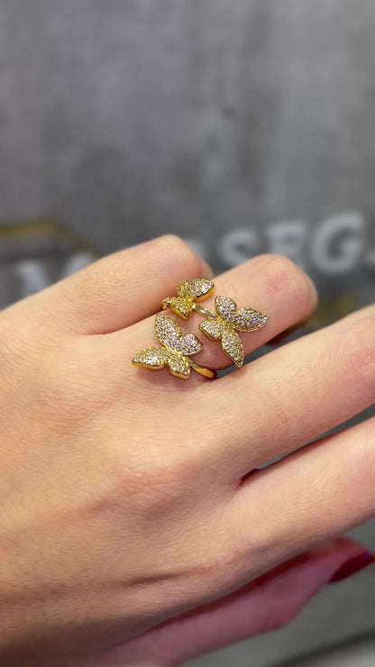 ANELLO FARFALLE ORO