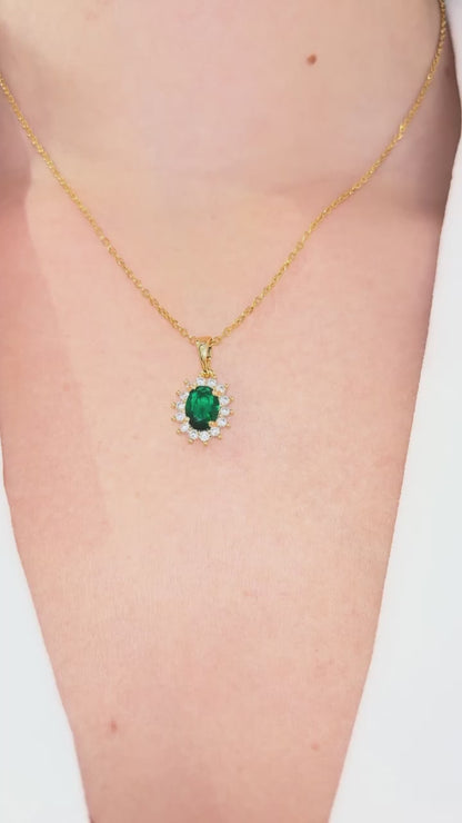 Completo "Kate" 4 pezzi: Oro e Verde