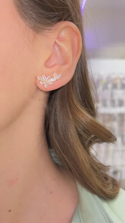 ORECCHINI FIORE & PETALI ORO