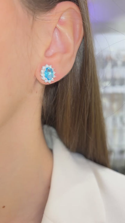 ORECCHINI KATE ARGENTO & AZZURRO