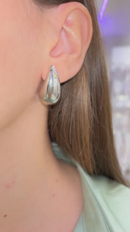 ORECCHINI GOCCIA ARGENTO 2,5 CM