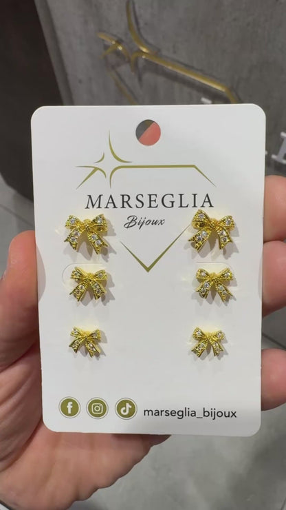 SET ORECCHINI FIOCCO