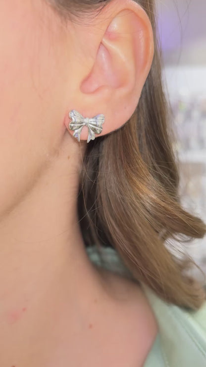 ORECCHINI FIOCCO ARGENTO