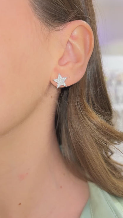 ORECCHINI STELLA CRISTALLI ARGENTO