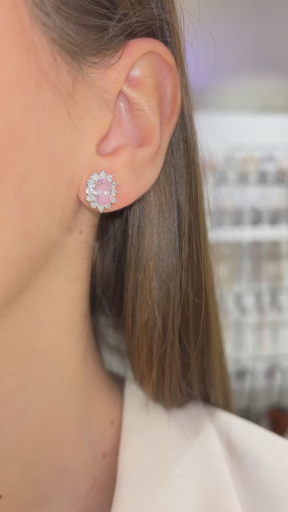 ORECCHINI KATE ARGENTO & ROSA